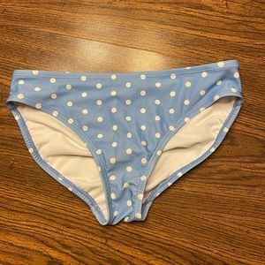 💜Cute gap blue with white polka dot swim bottom💜